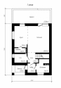 Проект компактного двухэтажного дома с террасой Rg5029z (Зеркальная версия) План2